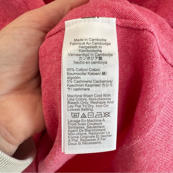 NWT J Crew Cotton Cashmere Petal Pink Polo XS - Picture 6 of 8